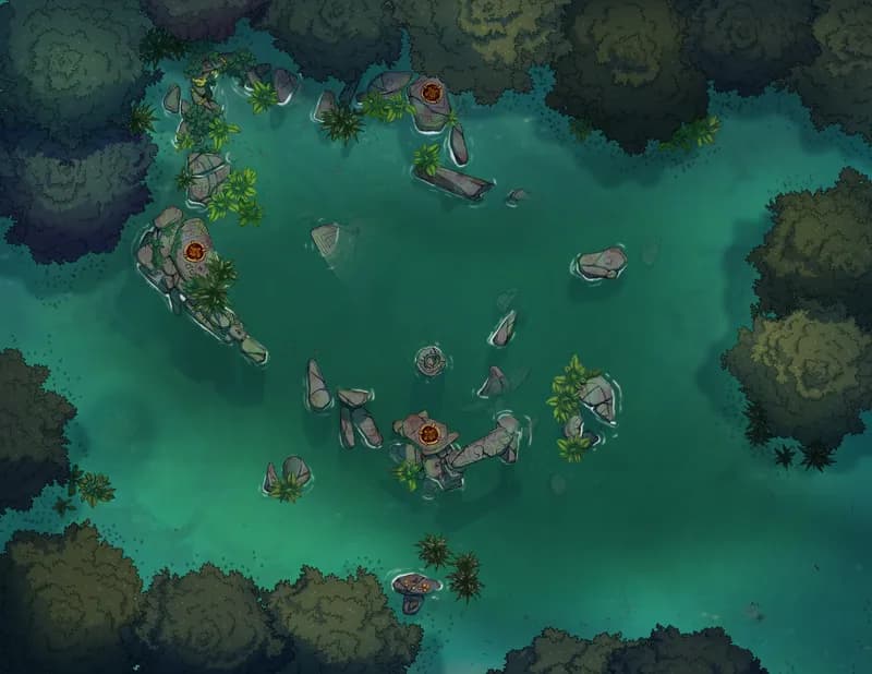 Henge Cave Entrance map, Flood variant thumbnail