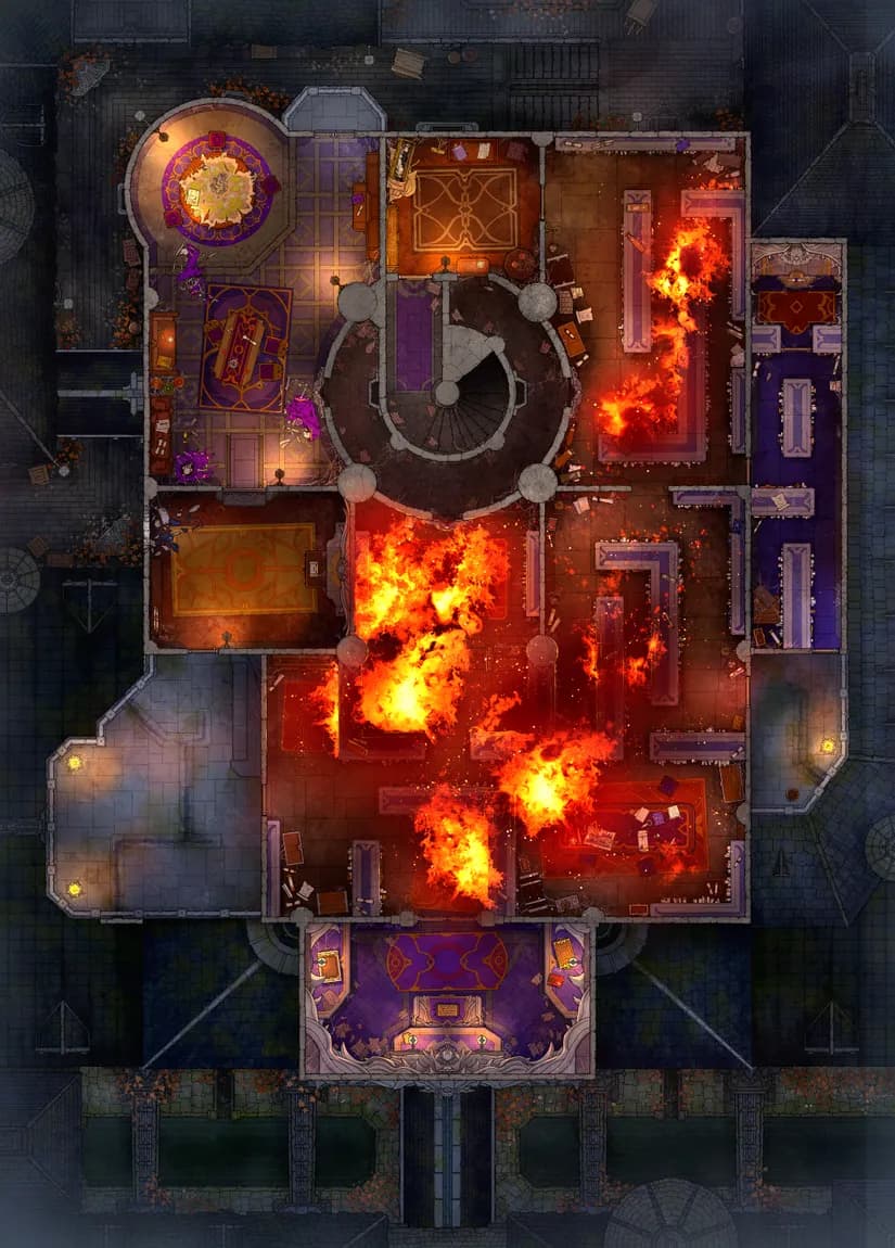 Muniment Chamber map, Fire variant thumbnail