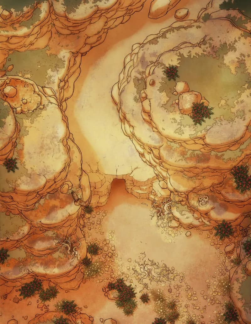 Melting Glacier map, Desert variant thumbnail
