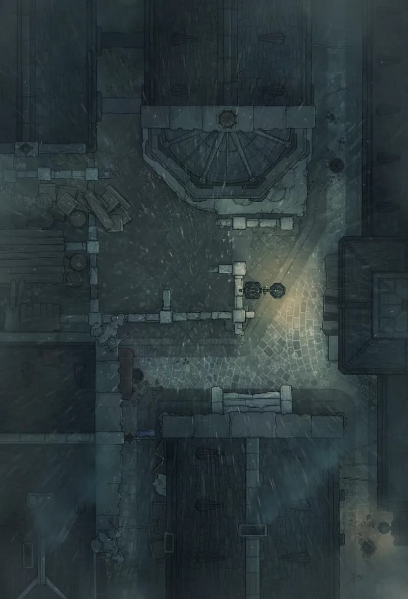 Dark Alleys map, Layout 3 Rain variant thumbnail