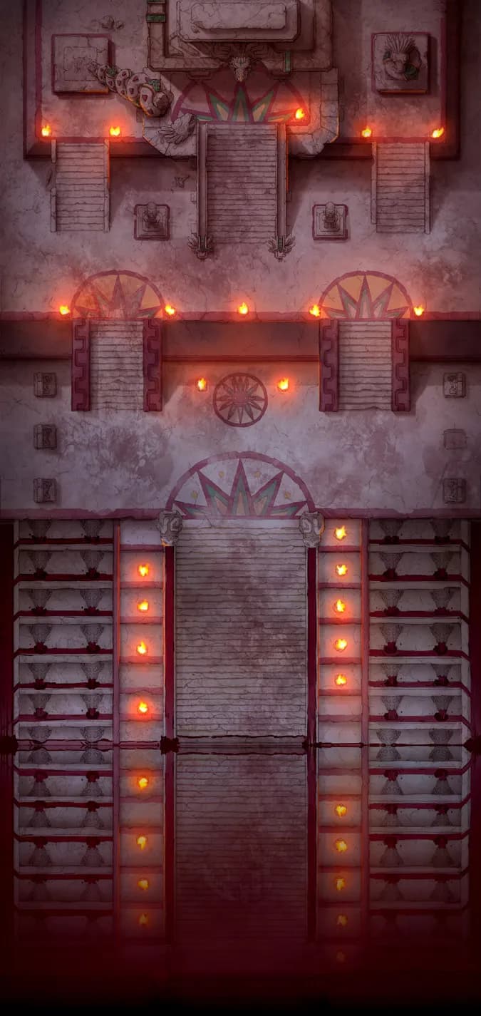 Temple of the Couatl Exterior map, Blood Temple Orange Night variant thumbnail