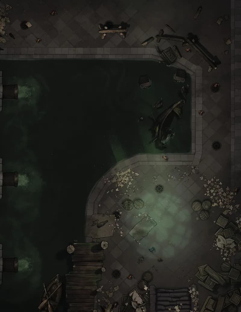 Dark Alleys map, Layout 2 Sewer variant thumbnail