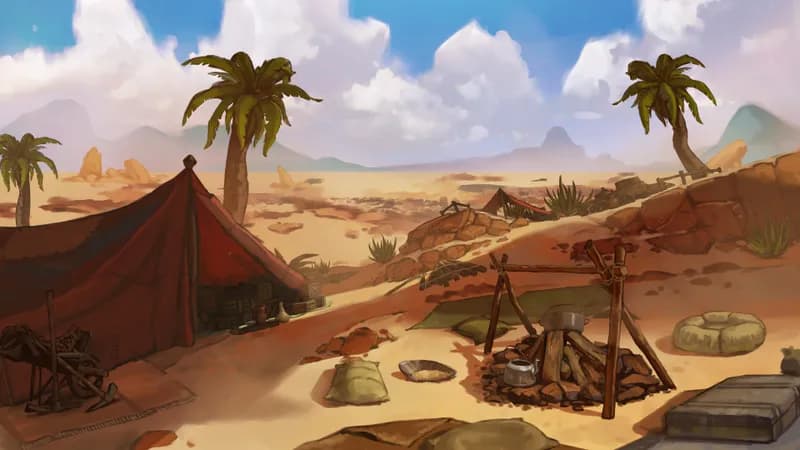 Desert Trading Camp map, Desert Plains variant thumbnail