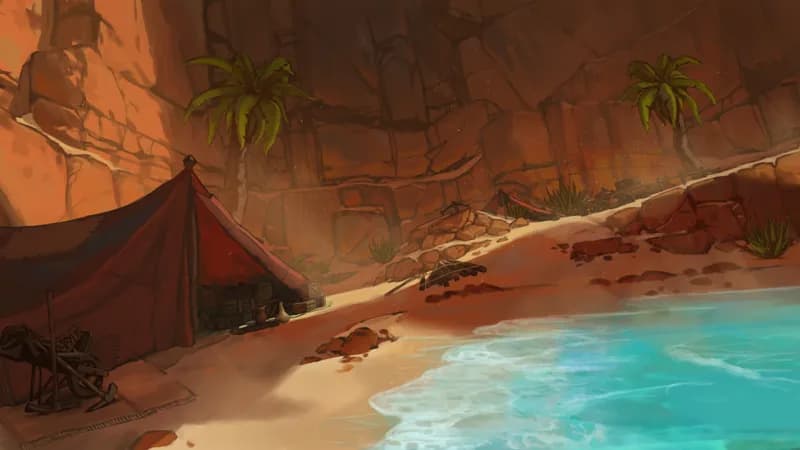 Desert Trading Camp map, Beach variant thumbnail