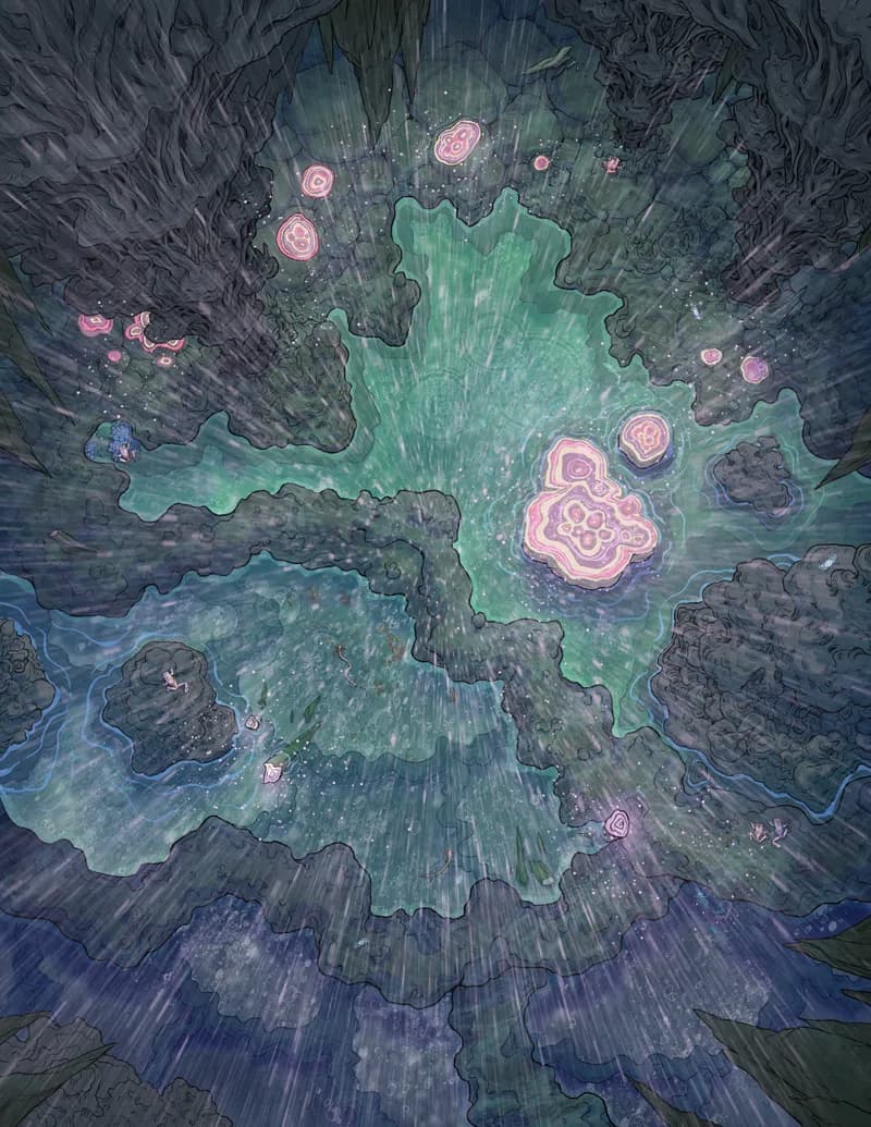 Healing Cave Spring map, Rain variant thumbnail