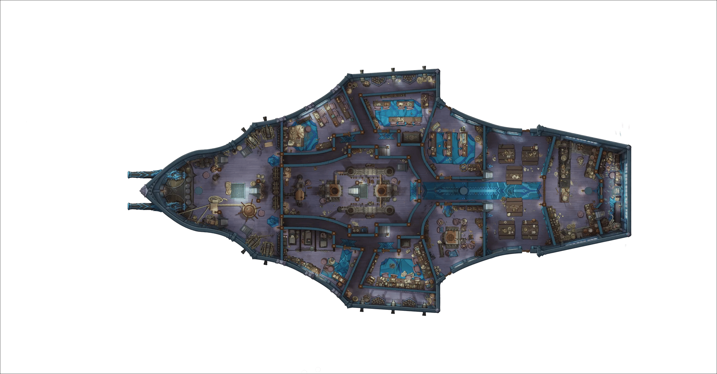Dragon Ship Interior map, Lower Deck Astral variant thumbnail