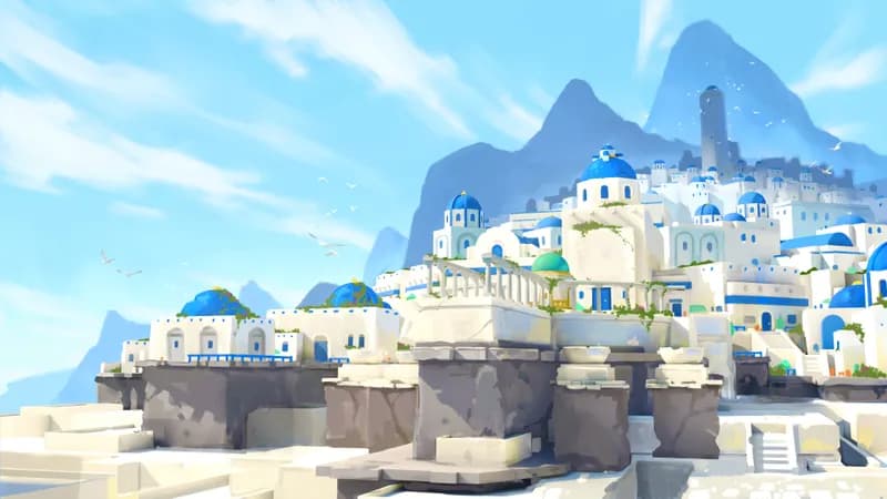 Shimmering Port map, Low Tide Day variant thumbnail