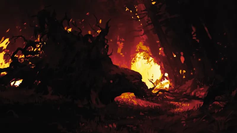 Depths of the Festerwood map, Forest Fire variant thumbnail