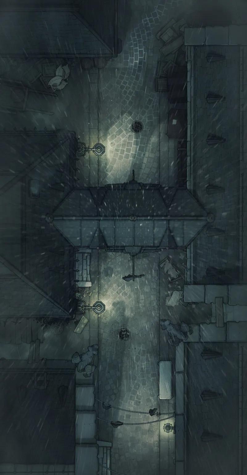 Dark Alleys map, Layout 1 Rain variant thumbnail