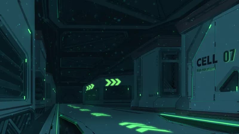 Odobenus Prison Ship Corridor map, Glow variant thumbnail