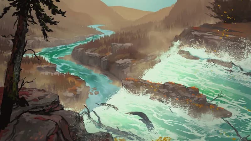 Impending Waterfall map, Autumn variant thumbnail