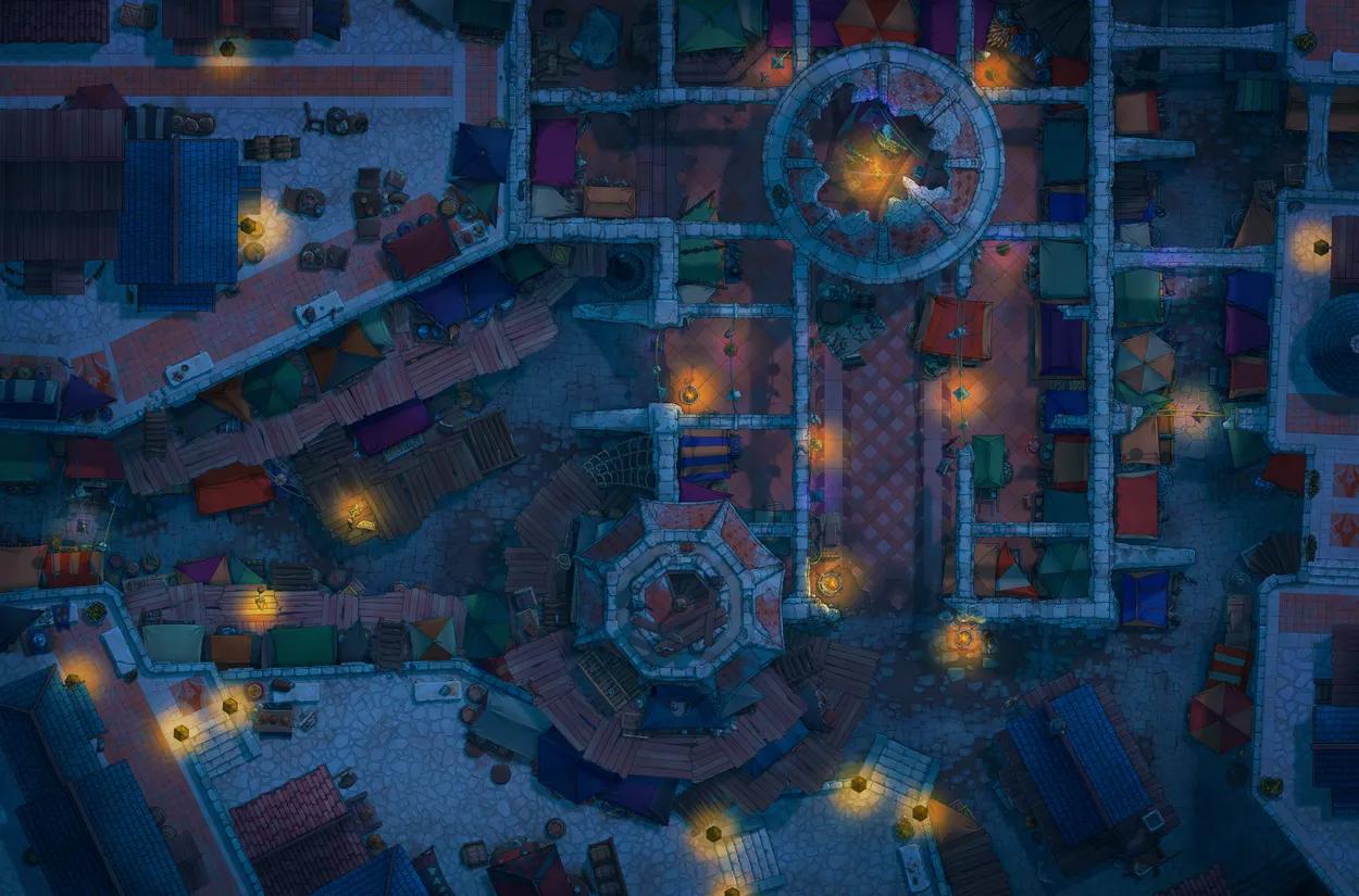 Black Market Streets map, Original Night variant thumbnail