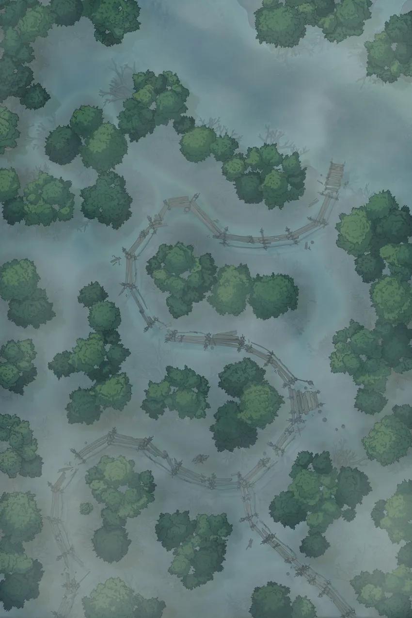 Mangrove Forest map, Fog variant thumbnail
