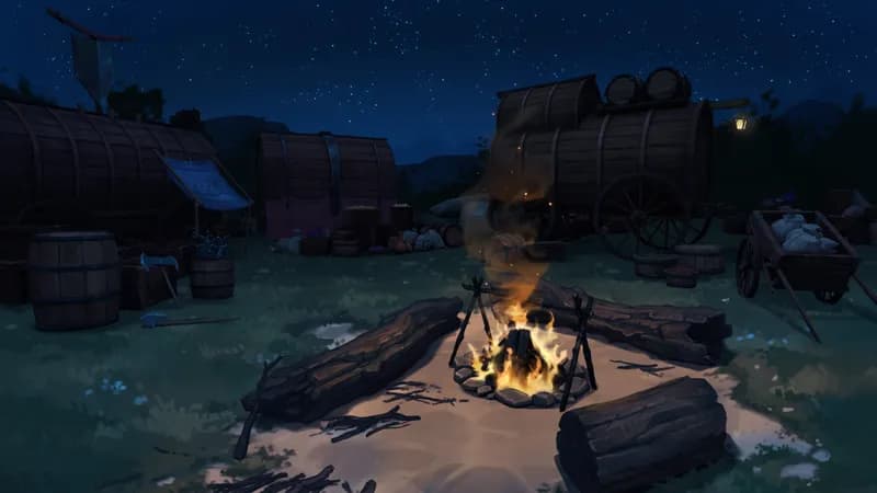 Caravan Camp map, Starry Night variant thumbnail