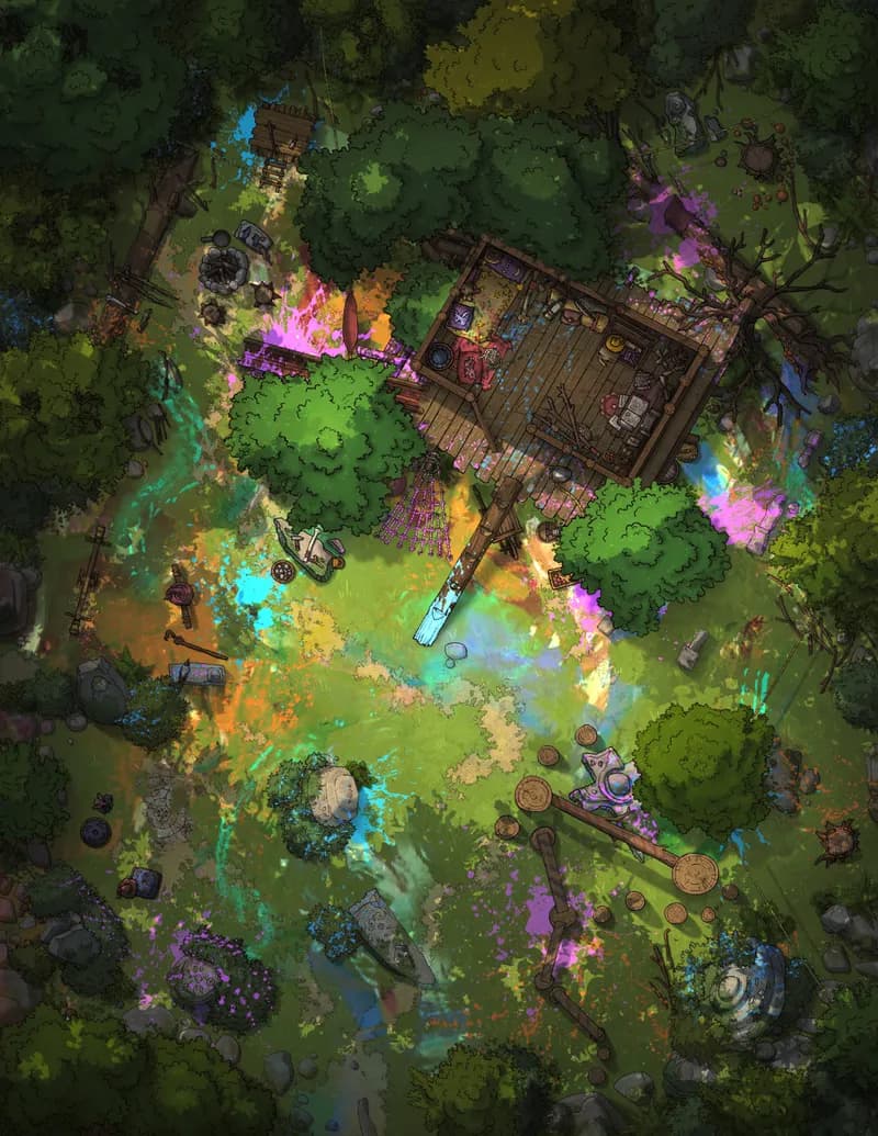 Young Adventurer's Hideout map, Paint Party variant thumbnail