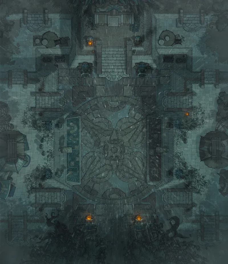 Sacred Ballcourt map, Rain variant thumbnail