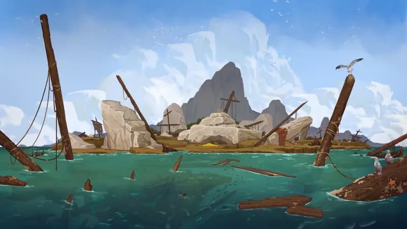 Siren's Shipwreck Shore map, Sunny Day variant thumbnail