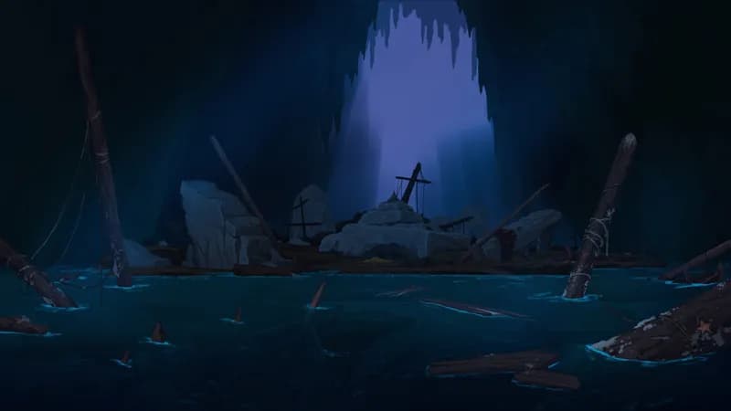 Siren's Shipwreck Shore map, Cavern variant thumbnail