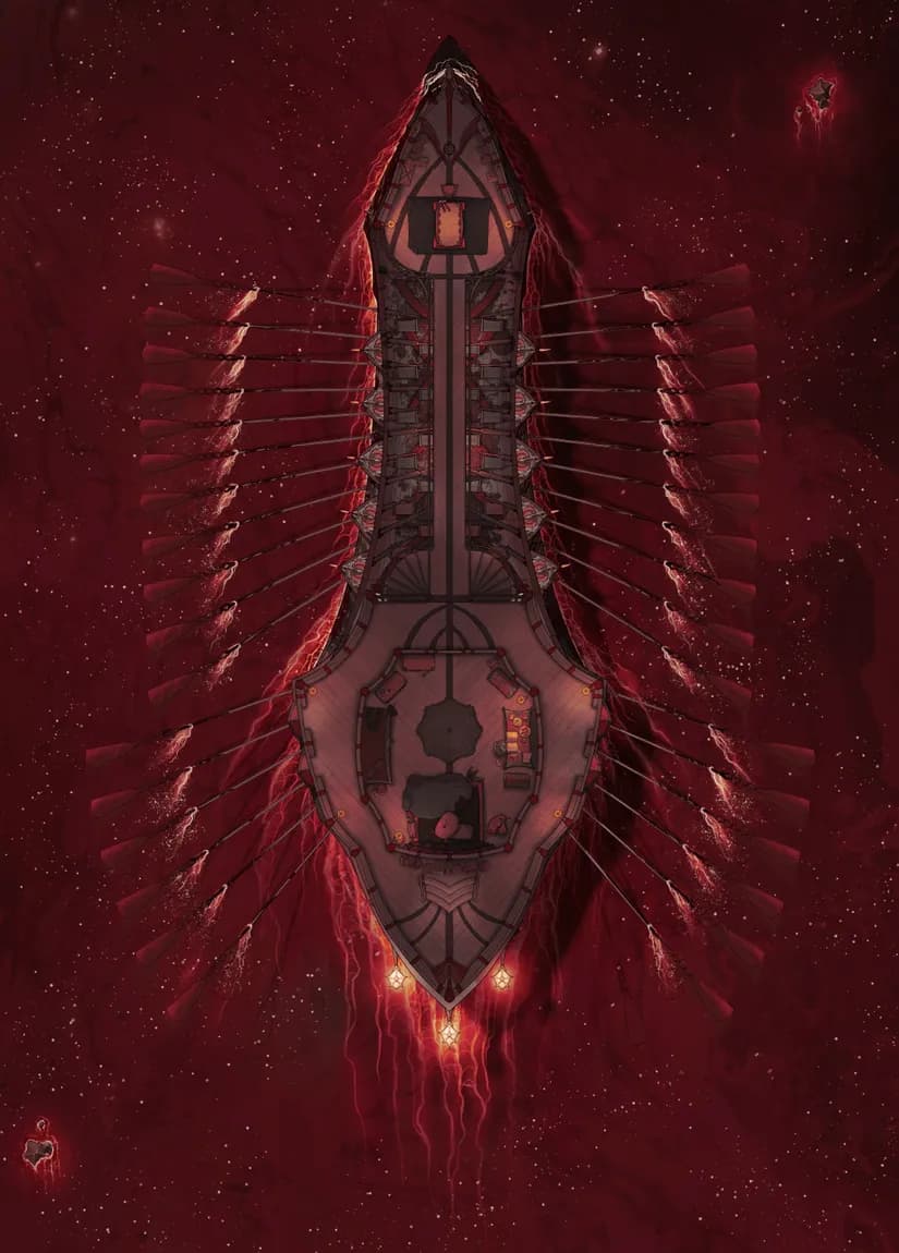 Drow Warship Interior map, Blood Sea Middle Deck variant thumbnail