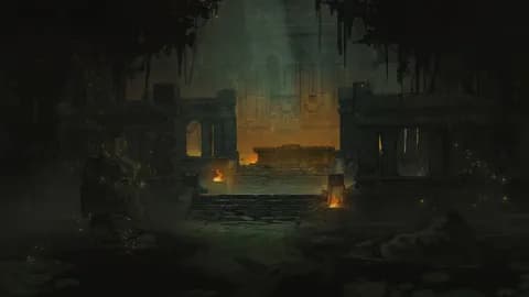 Jungle Temple Entrance map, Original Closed Night variant