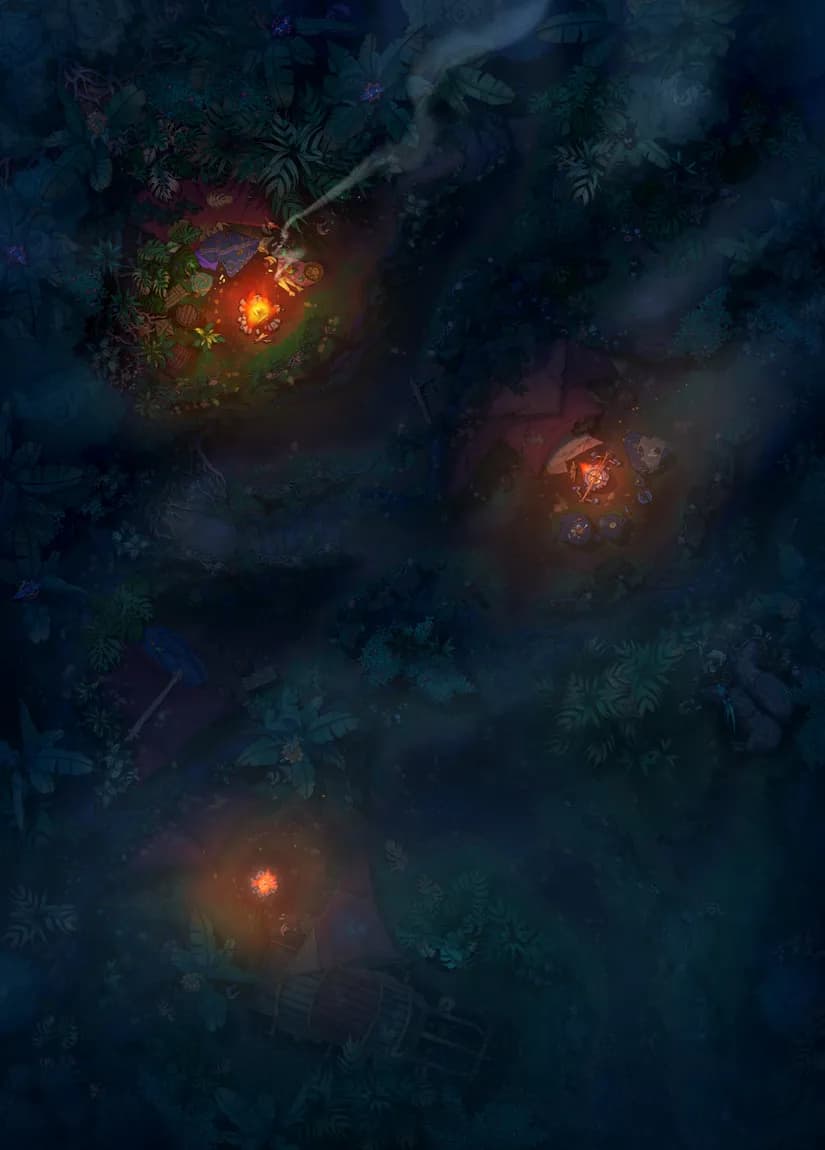 Cloud Forest Camp map, Original Night variant thumbnail