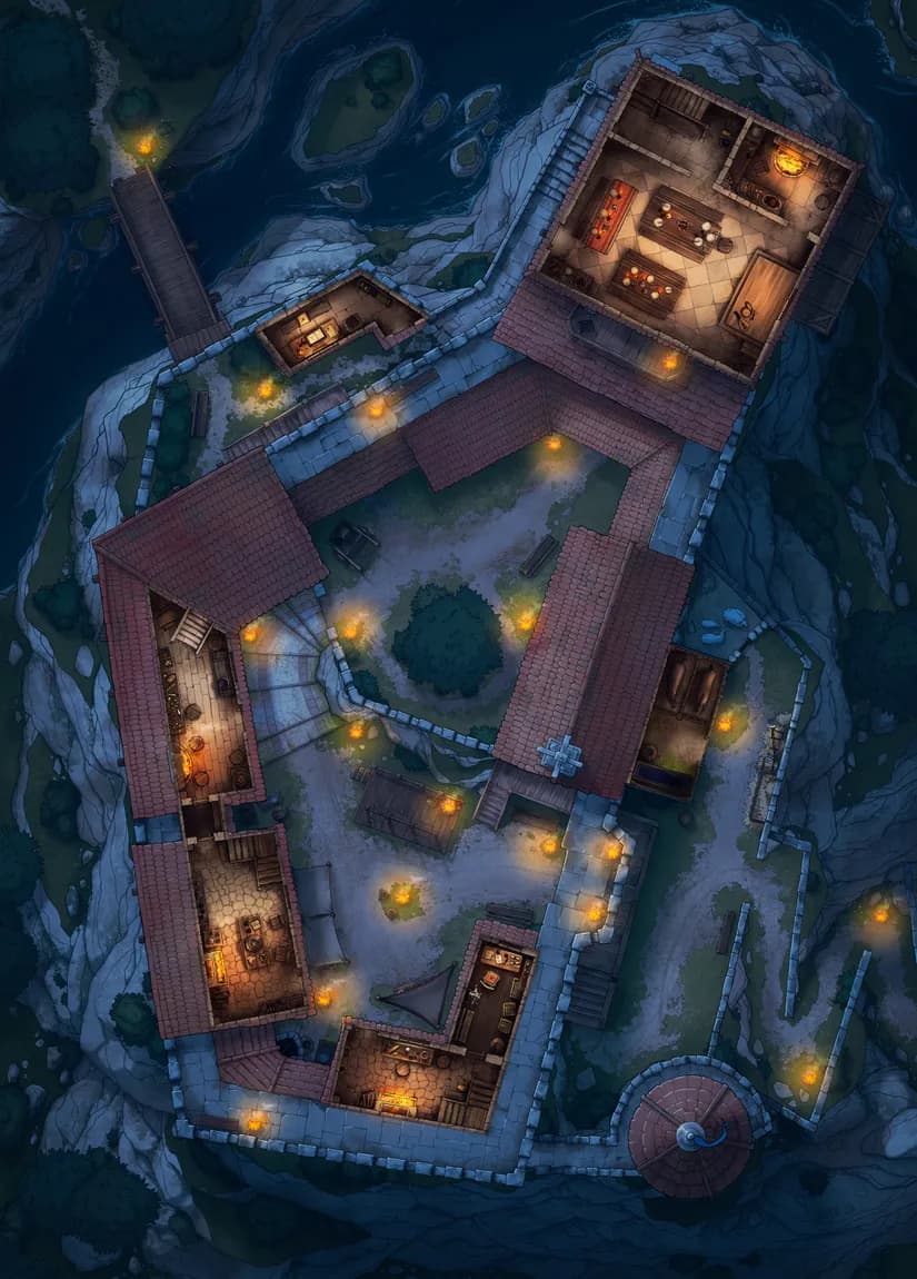 Island Toll Castle map, Floor 1 Night variant thumbnail