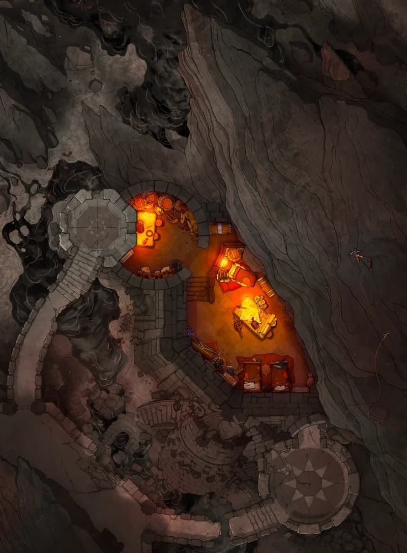 Dragonlands Fort map, No Lava variant thumbnail