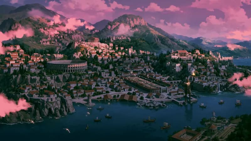 Ancient City map, Sunset variant thumbnail