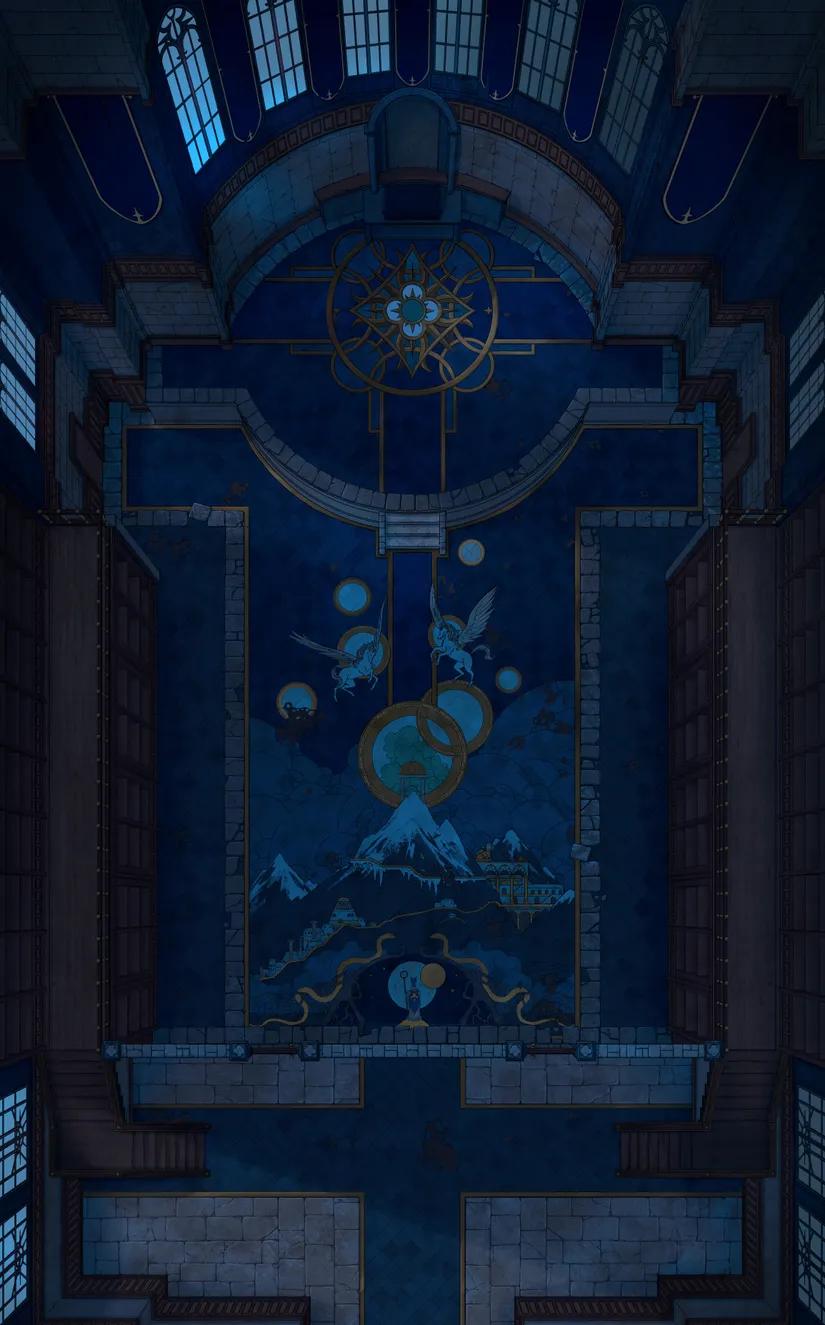 Celestial Chapel Interior map, Empty Night variant thumbnail
