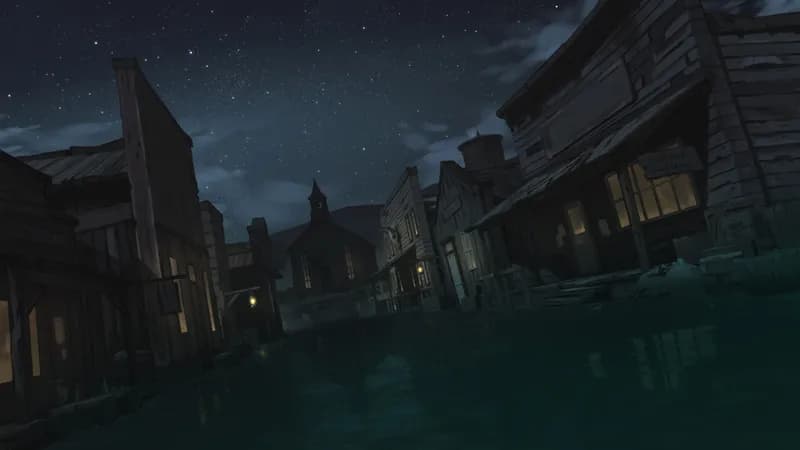 Wild West Town map, Flood Night variant thumbnail