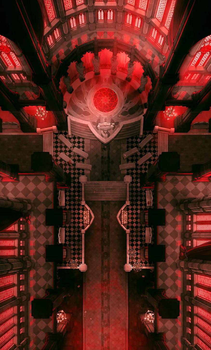 Cathedral of the Eight map, Menace variant thumbnail