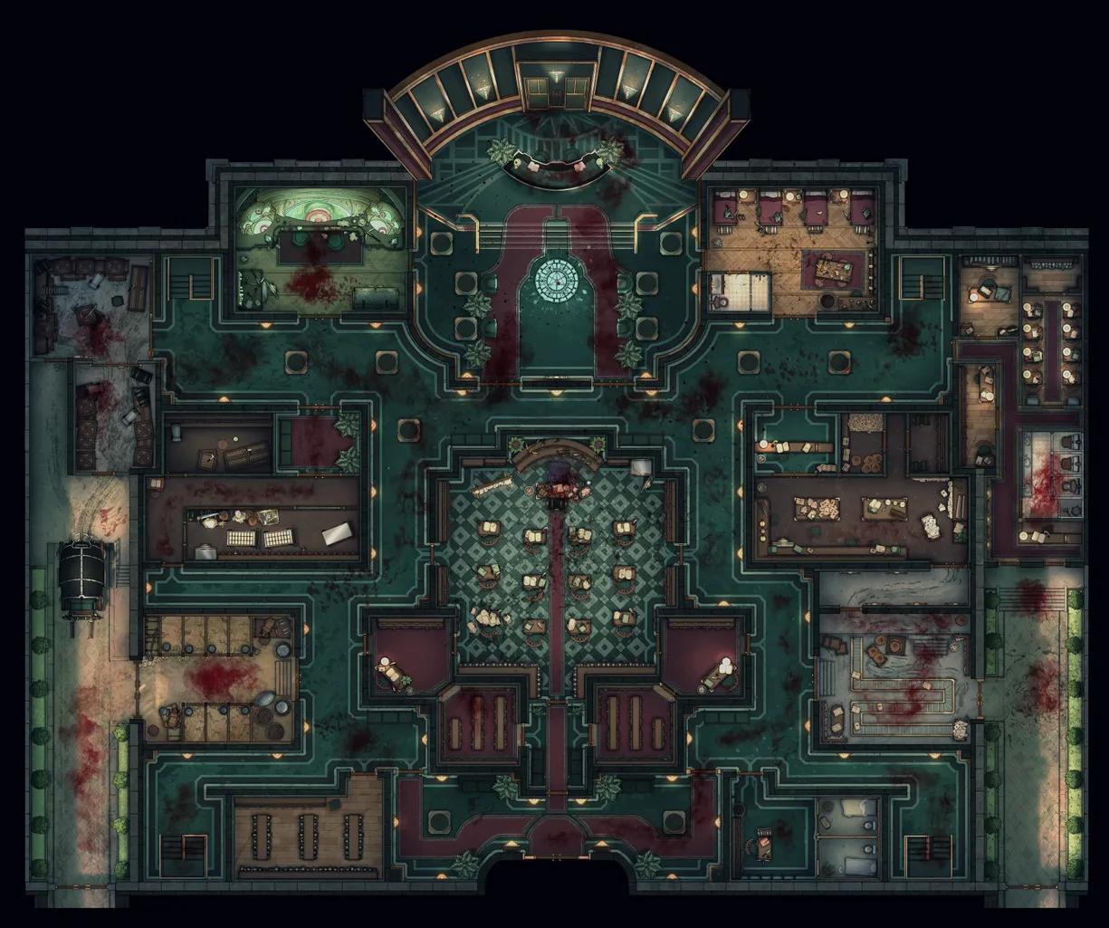 Wizard Bank Interior map, Floor B1 Massacre variant thumbnail