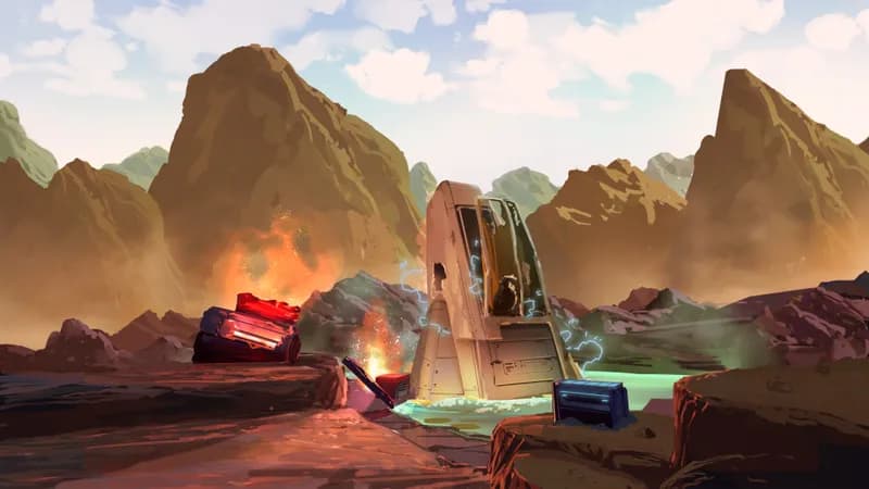 Crash Site Repair Camp map, Clifftop Day variant thumbnail