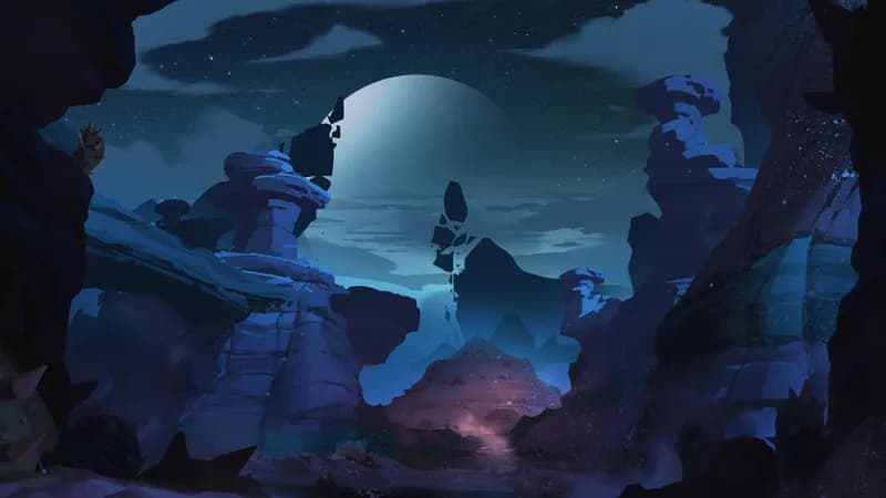 Alien Canyon Burrows map, Original Night variant thumbnail