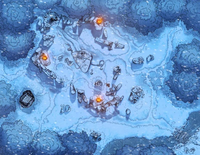 Henge Cave Entrance map, Winter variant thumbnail