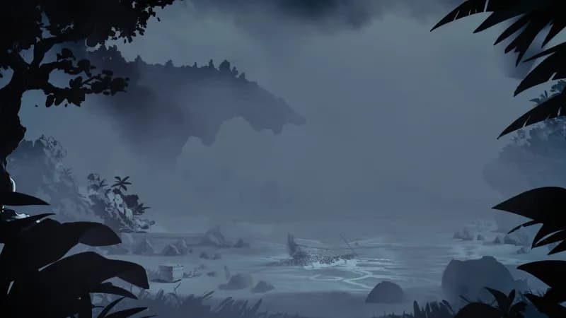 Beachside Cliff map, Fog variant thumbnail