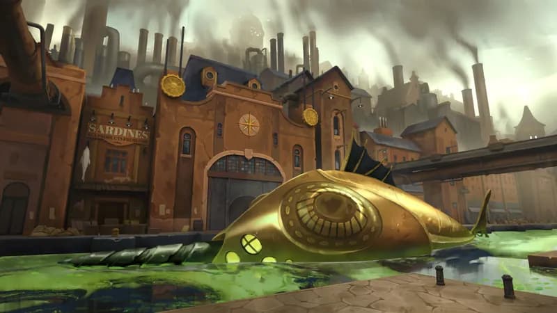 Iron Wharf map, Algae Bloom variant thumbnail