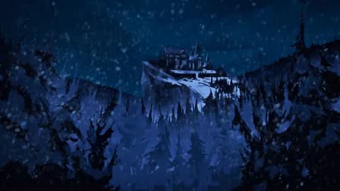 Vampire Mansion map, Winter Night variant