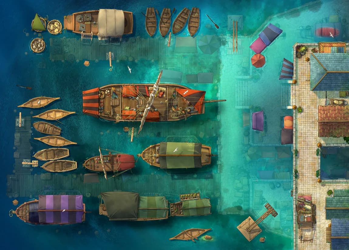 Trading Port map, Flood Stage 02 variant thumbnail