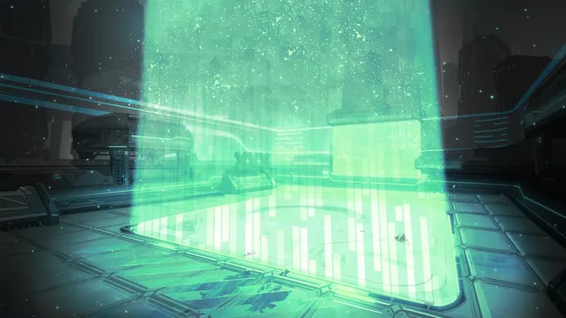 Mech Battle Arena map, Laser Cage Match variant thumbnail