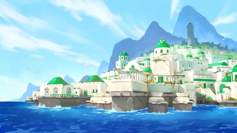 Shimmering Port map, Green variant thumbnail