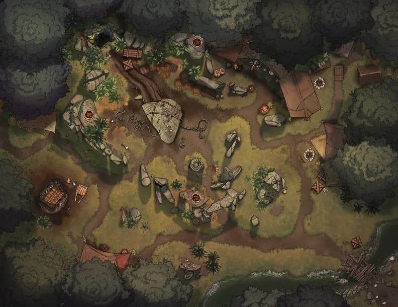 Henge Cave Entrance map, Dig Site Day variant thumbnail