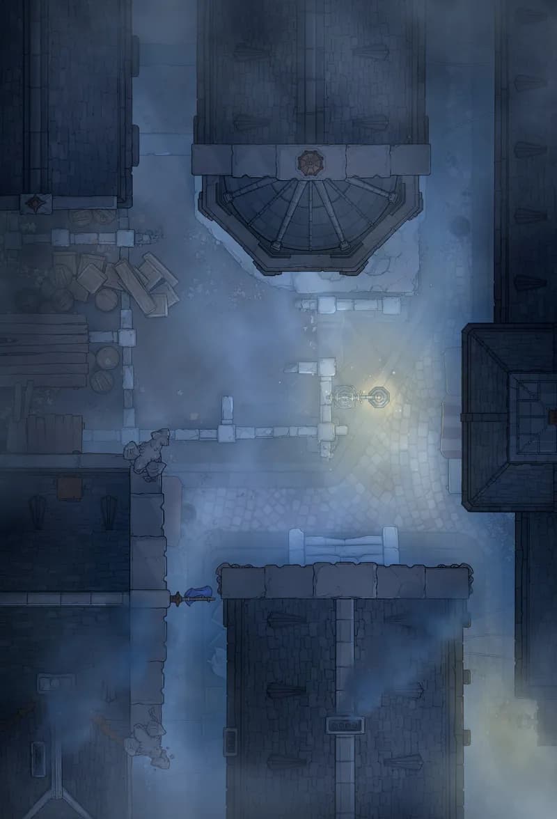 Dark Alleys map, Layout 3 Fog variant thumbnail