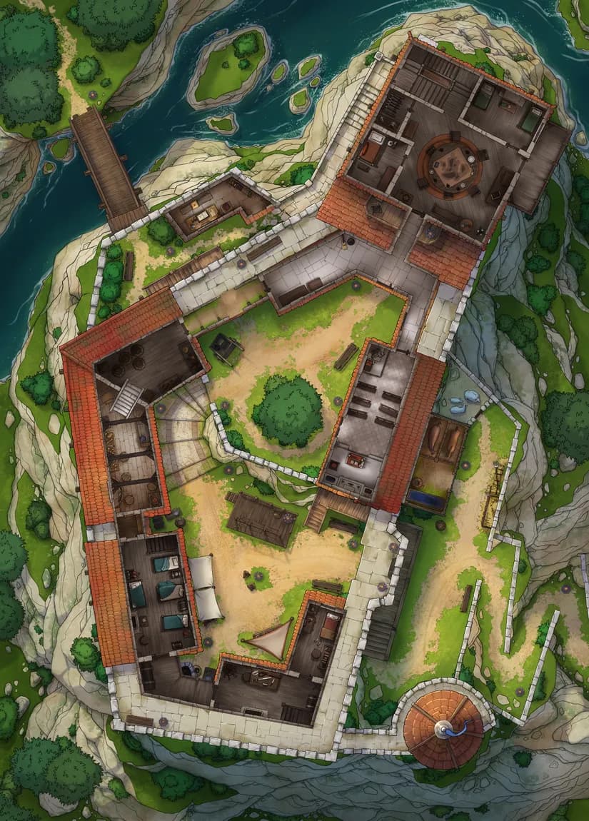 Island Toll Castle map, Floor 2 Day variant thumbnail