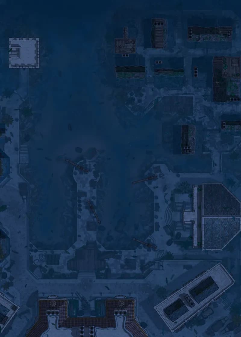 The Conservatory and the Consortium map, Underwater Night variant thumbnail