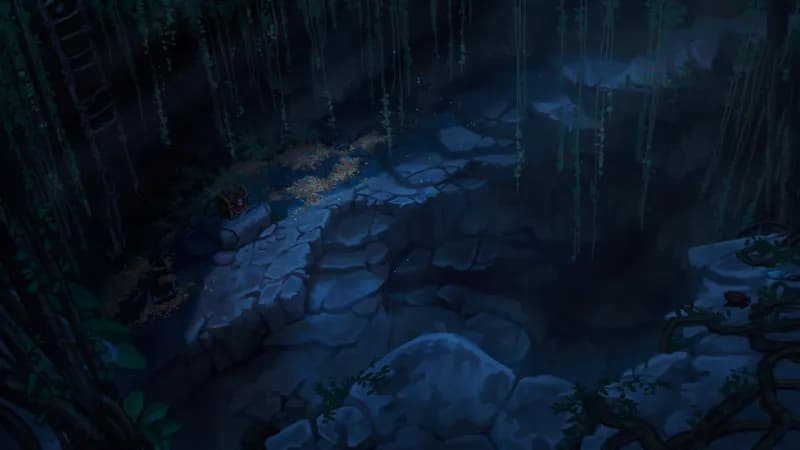 Jungle Treasure Trove map, No Water Night variant thumbnail