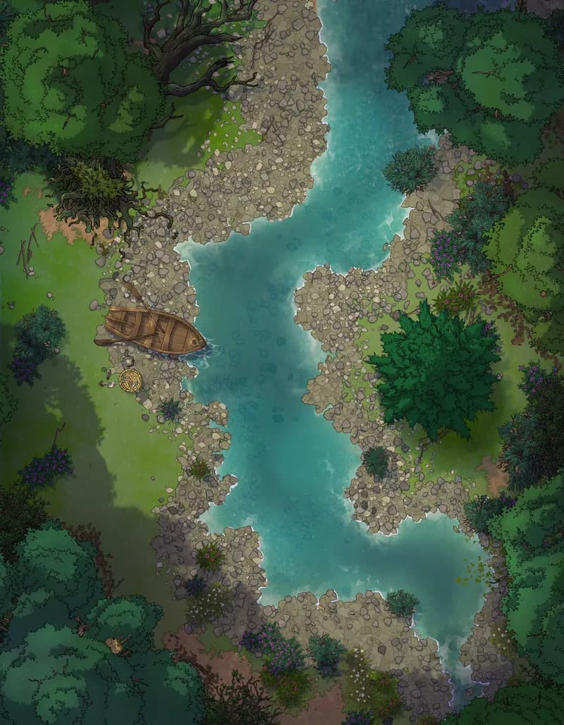 Melting Glacier map, Woodlands variant thumbnail