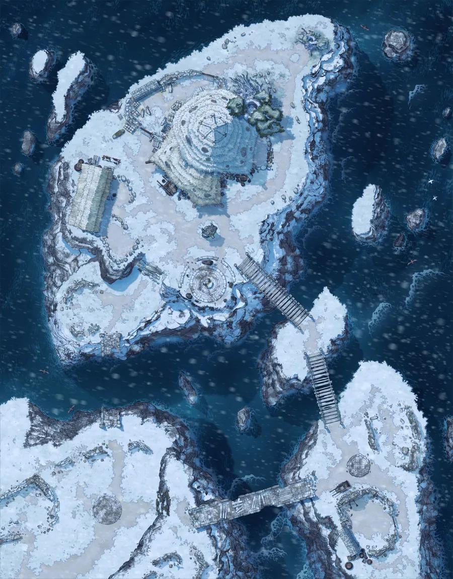 Druid Islands map, Winter variant thumbnail
