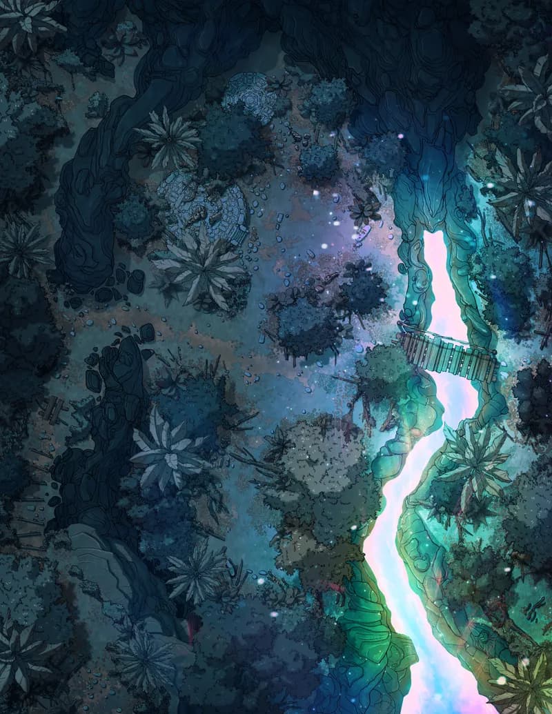 Jungle Lava Flow map, Arcane Runoff variant thumbnail