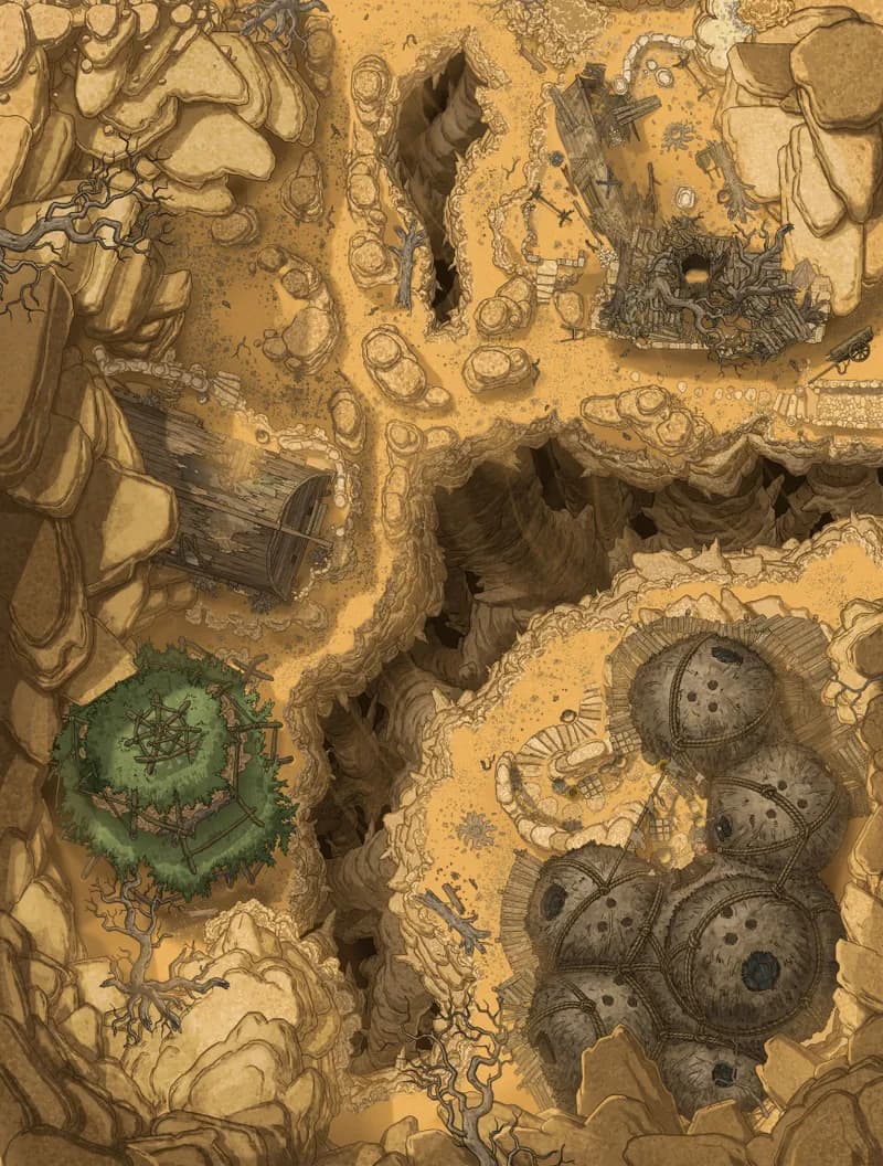 Abyssal Fae map, Desert Day variant thumbnail